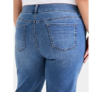 Style & Co Plus High-Rise Shaping Capri Jeans, Macy's Exclusive
