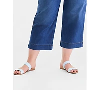 Style & Co Plus Wide-Leg Cropped Jeans, Macy's Exclusive