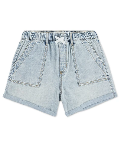 abercrombie kids Girls' High-Rise Denim Shorts