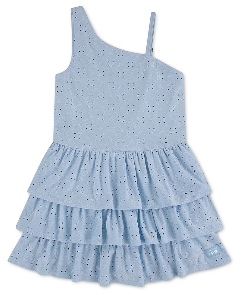 abercrombie kids Girls' Eyelet One-Shoulder Mini Dress