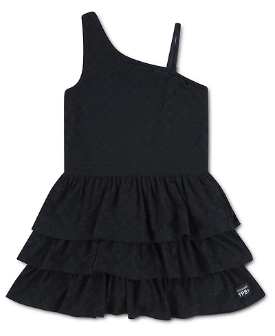 abercrombie kids Girls' Eyelet One-Shoulder Mini Dress