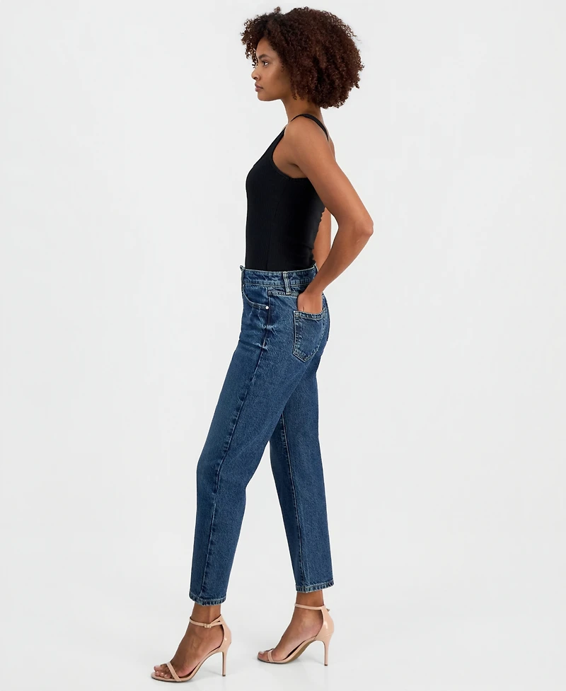 I.n.c. International Concepts Women's High-Rise Straight Ankle Jeans, Macy's Exclusive