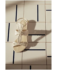 Arezzo Women's Ciara Round Toe Flat Sandals