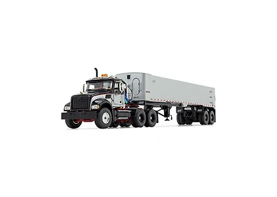 First Gear Inc 1/50 Mack Granite Mp Day Cab, East Genesis End Dump Trailer By First Gear