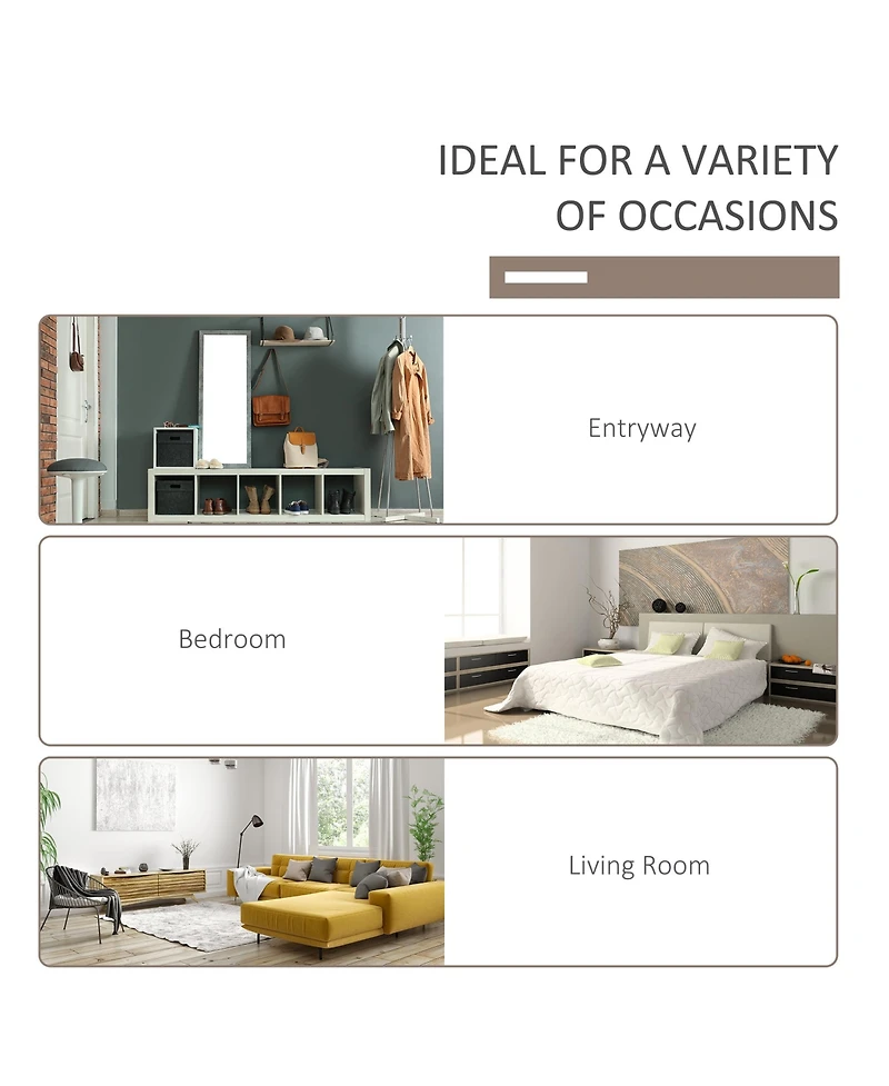 Homcom Coat Rack and Bench Hall Tree Organizer with 4 Hooks and 2 Drawer, White