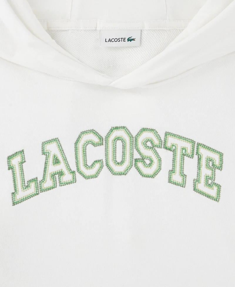 Lacoste Boys' 10-16 Chain Stitch Pull-On Hoodie
