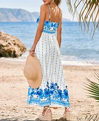 Cupshe Women's Pampered Tropical Maxi Beach Dress
