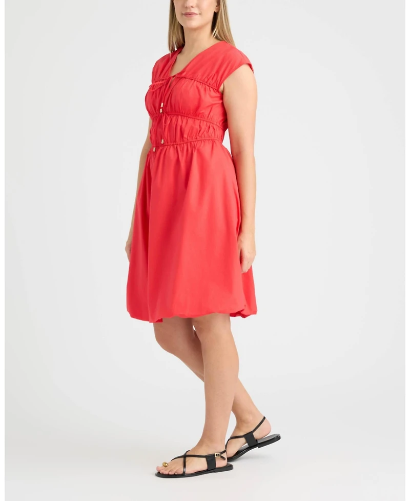 Ellen Tracy Women's Bubble Hem Dress
