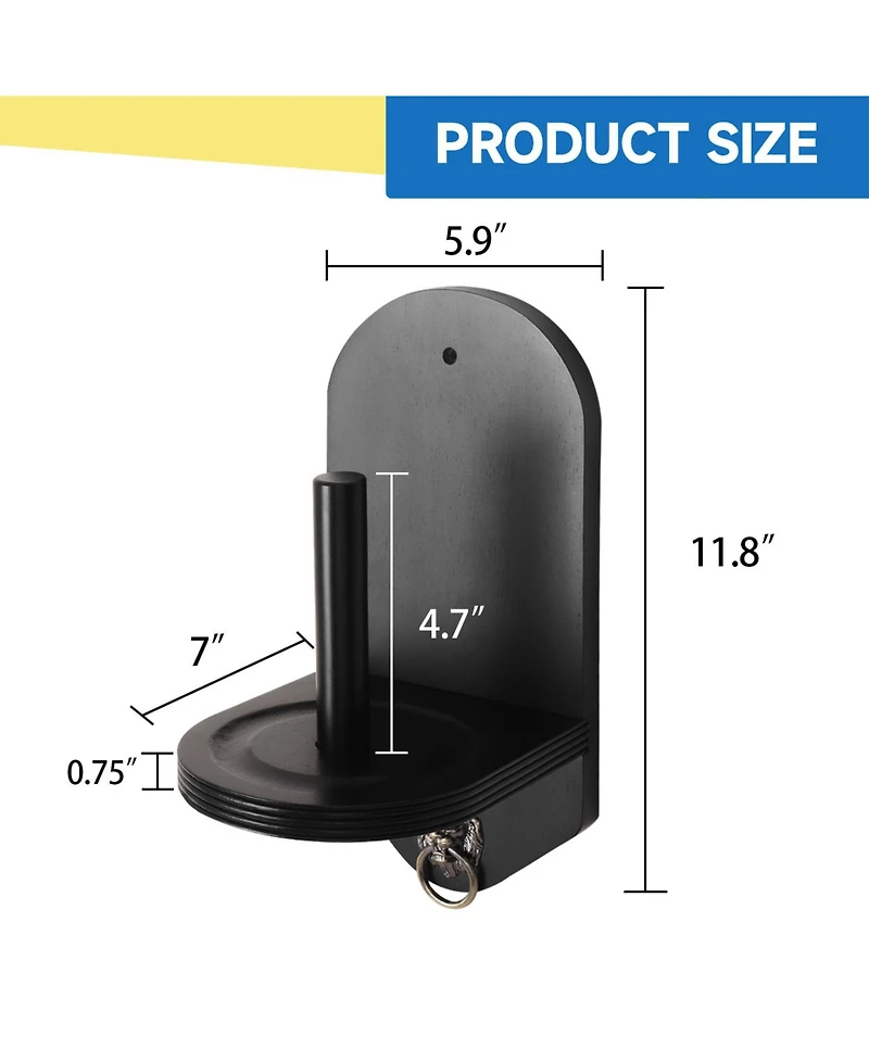 Gse Games & Sports Expert Wall Mounted Wood Cone Chalk Holder, Pool Table Billiard Accessories