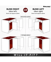 Rev-a-Shelf Pullout Corner Cabinet Organizer w/ Soft-close Three-Tier, 5PSP3-18SC-cr