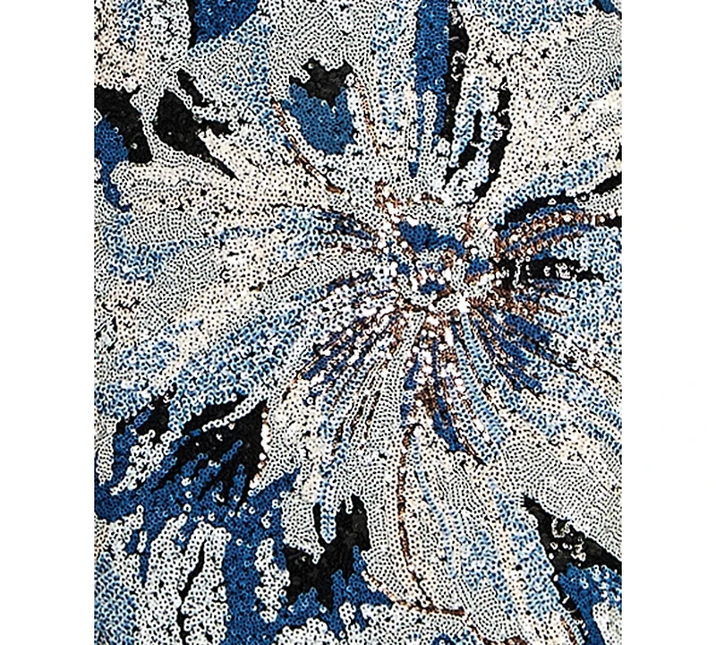 City Studios Women's Sequin Square-Neck Maxi Dress