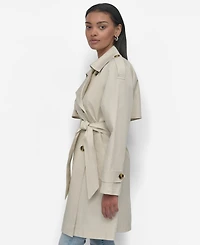 Dkny Jeans Women's Double Breasted Trench Coat