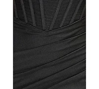 Emerald Sundae Women's Off Shoulder Corset Gown