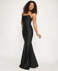 Emerald Sundae Women's Ruched Corset Gown