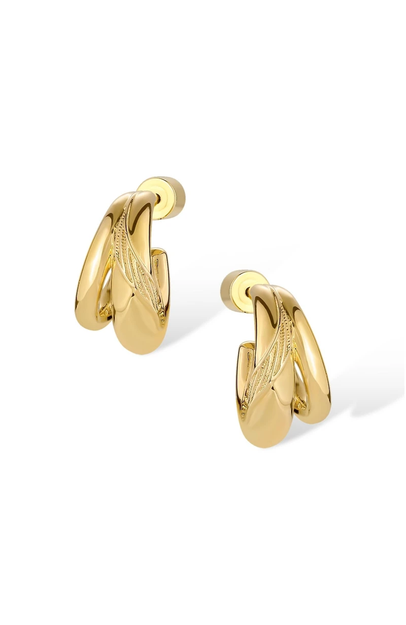 Retro Chic Leaf Earrings