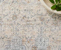 Loloi Pandora Pan-02 Ivory/Mist 2'6" x 16' Runner Area Rug