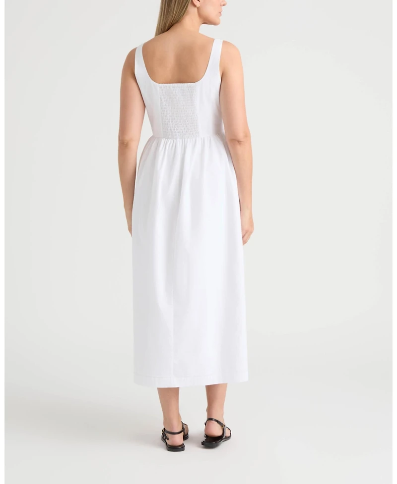 Ellen Tracy Women's Poplin Bustier Dress