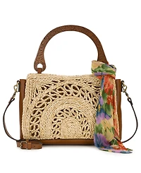Patricia Nash Estelle Straw Medium Tote Bag