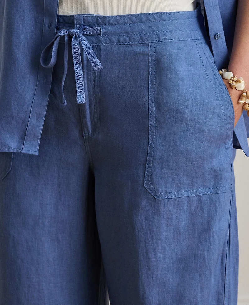 Lauren Ralph Plus Wide-Leg Pants