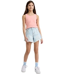 Levi's Girls' 7-16 Crochet Applique A-Line Shorts