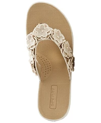 Sperry Women's Seafish Floral Open Toe Slip-On Sandals