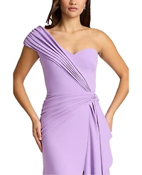 Tadashi Shoji Women's Lune Waterfall Sash Gown