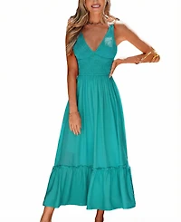 Cupshe Women's Summer Flame Maxi Beach Dress