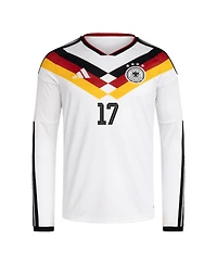 Adidas Men's Florian Wirtz White Germany National Team 2026 Home Replica Long Sleeve Jersey