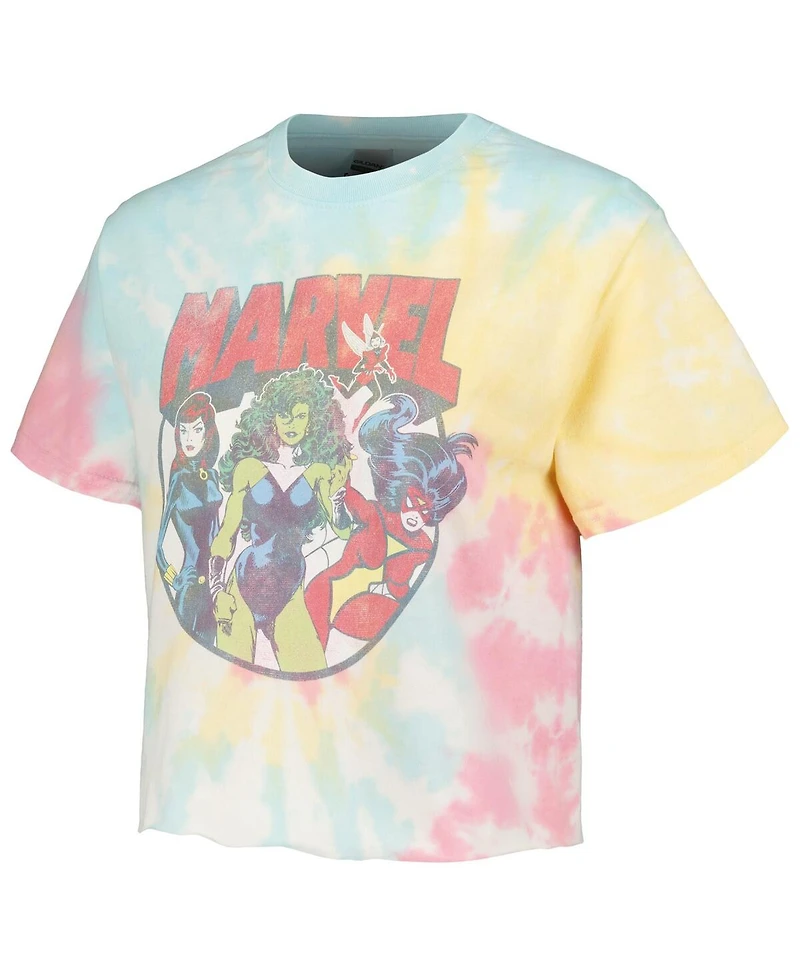 Mad Engine Men's and Women's Marvel Gals Tie-Dye T-Shirt