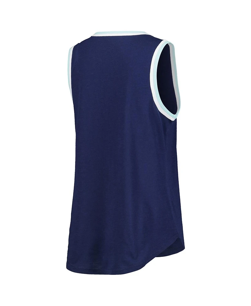 G-iii 4Her by Carl Banks Women's Deep Sea Blue Seattle Kraken Strategy Tank Top