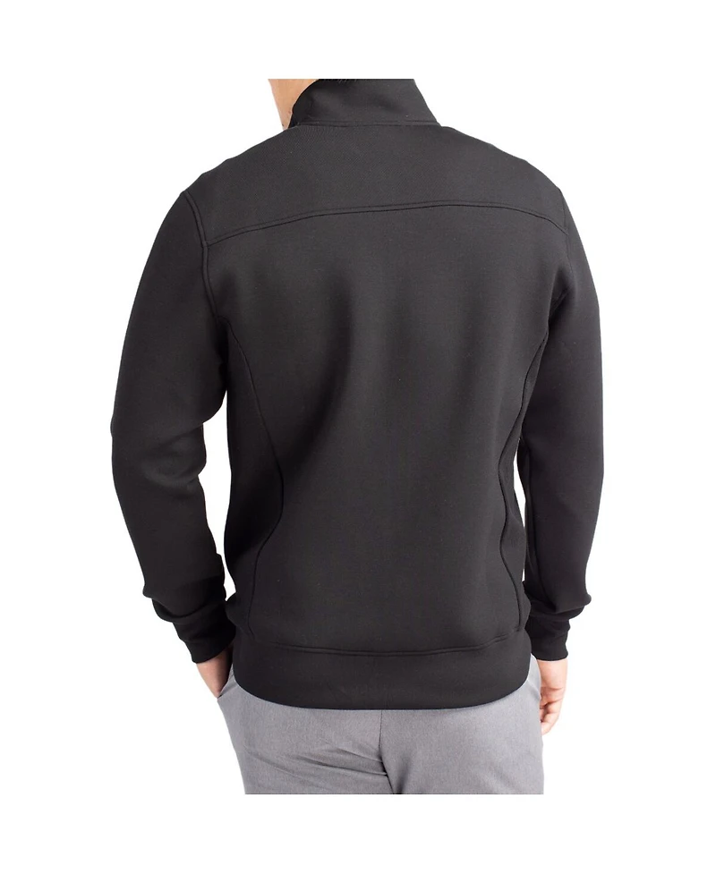 Cutter & Buck Men's Black Miami Hurricanes Roam Full-Zip Jacket