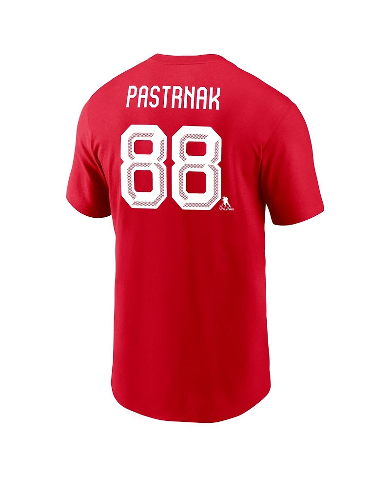 Nike Men's David Pastrnak Red Czech Republic Hockey 2026 Name Number T-Shirt