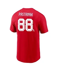 Nike Men's David Pastrnak Red Czech Republic Hockey 2026 Name Number T-Shirt