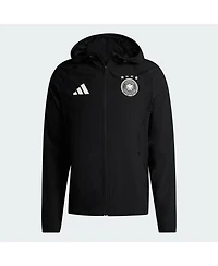 Adidas Men's Black Germany National Team Fifa x World Cup 2026 Tiro Travel Raglan Full-Zip Windbreaker
