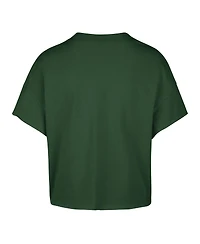 '47 Brand Women's Hunter Green Milwaukee Bucks Elation Oversized Notch Neck T-Shirt
