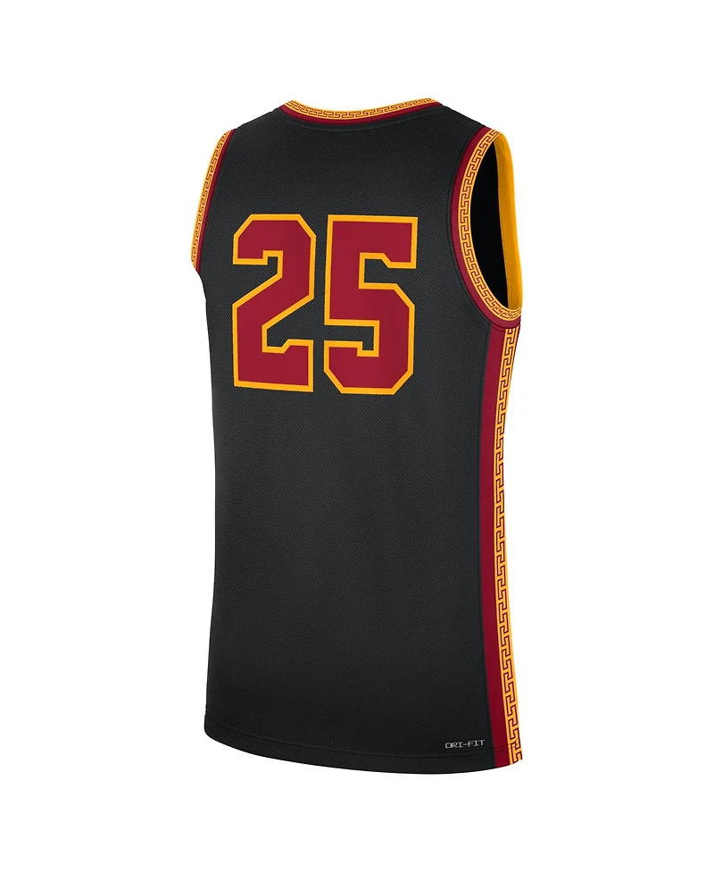 Nike Men's 25 Black Usc Trojans Alternate Replica Basketball Jersey