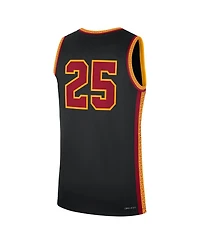 Nike Men's 25 Black Usc Trojans Alternate Replica Basketball Jersey