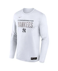 Nike Men's White New York Yankees Authentic Collection Legend Dri-fit Long Sleeve T-Shirt
