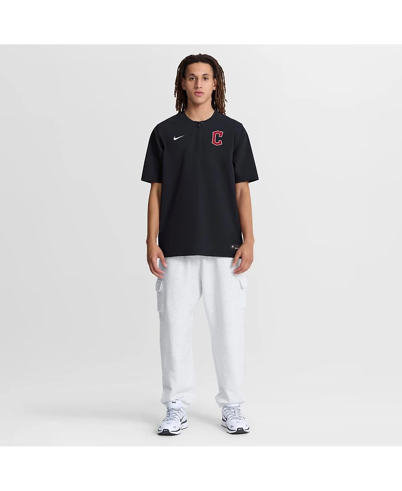 Nike Men's Navy Cleveland Guardians Authentic Collection Dri-fit Quarter-Zip Windshirt