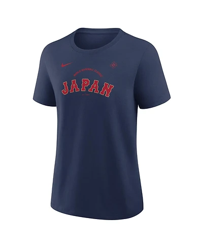 Nike Women's Navy Japan Baseball 2026 World Classic Script T-Shirt