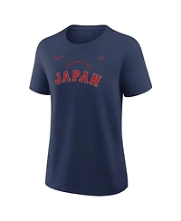 Nike Women's Navy Japan Baseball 2026 World Classic Script T-Shirt