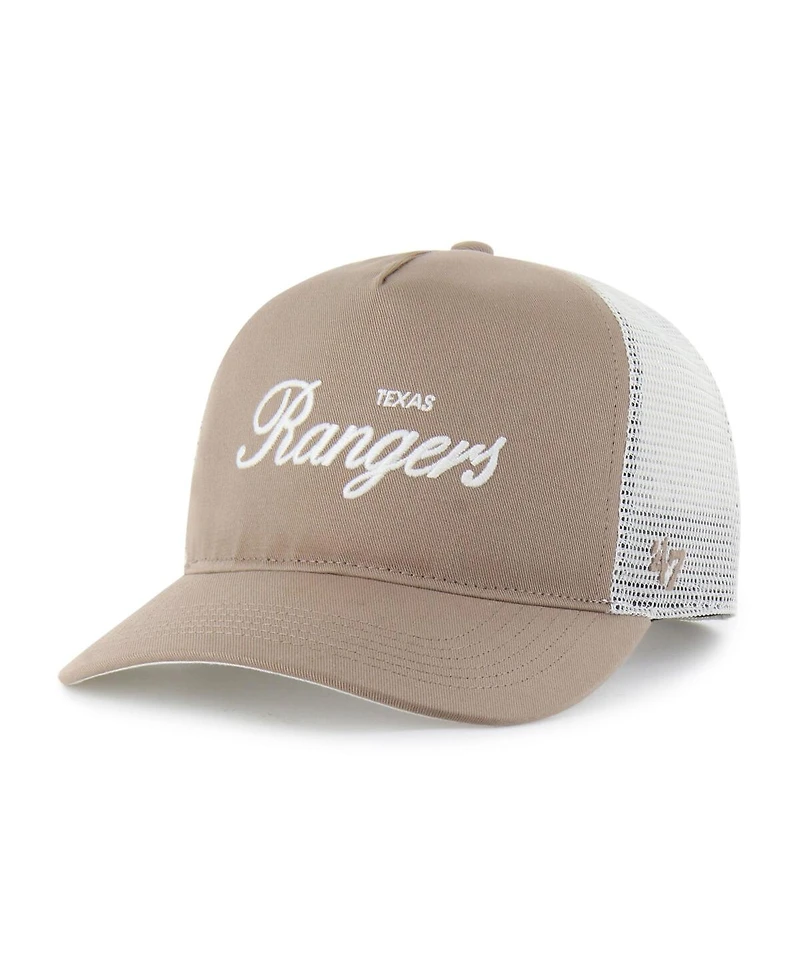 '47 Brand Men's Brown Texas Rangers Foundational Mesh Hitch Adjustable Hat