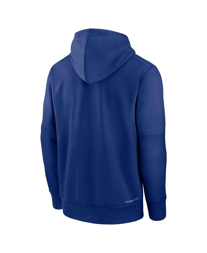 Nike Men's Royal New York Mets Authentic Collection Therma-fit Hoodie