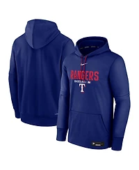 Nike Men's Royal Texas Rangers Authentic Collection Therma-fit Hoodie