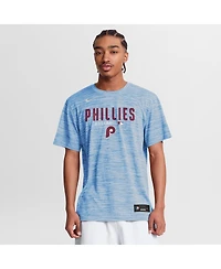 Nike Men's Light Blue Philadelphia Phillies Authentic Collection Velocity Dri-fit T-Shirt
