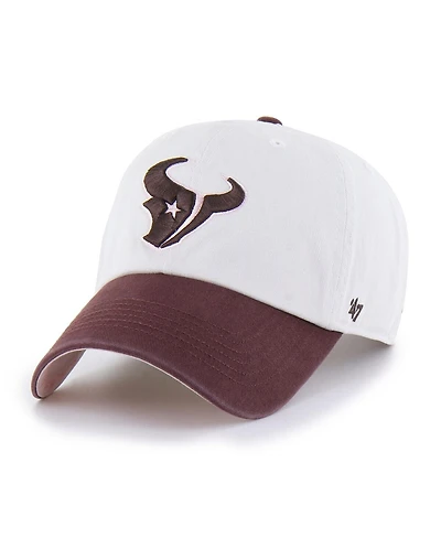 '47 Brand Men's Women's Stone/Burgundy Houston Texans Love Letter Clean Up Adjustable Hat