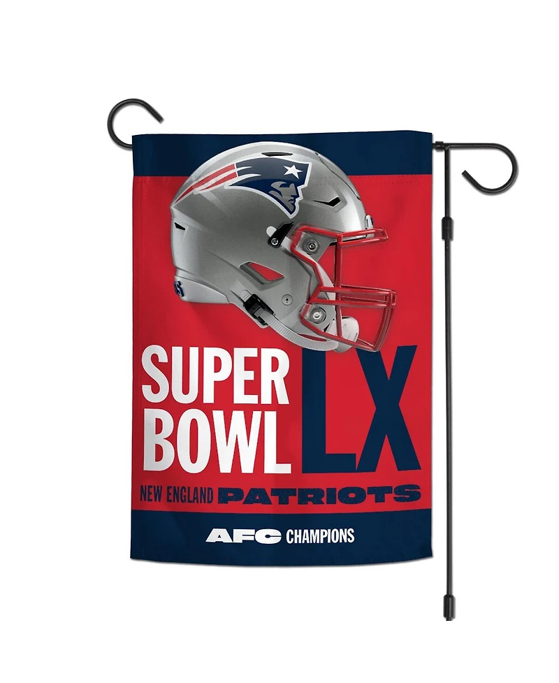 WinCraft New England Patriots 2025 Afc Champions Double-Sided 12" x 18" Garden Flag