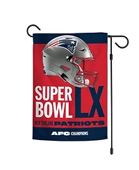 WinCraft New England Patriots 2025 Afc Champions Double-Sided 12" x 18" Garden Flag