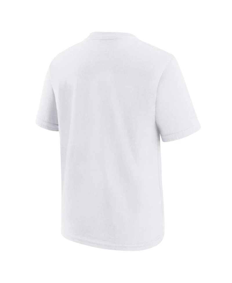 Nike Big Boys and Girls White Philadelphia 76ers Hardwood Classics Champs Max90 T-Shirt