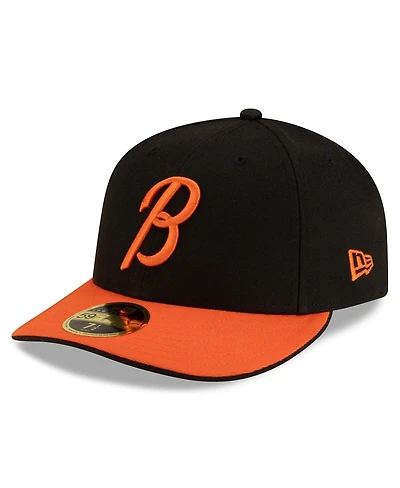New Era Men's Black/Orange Baltimore Orioles Authentic Collection Low Profile 59FIFTY Fitted Hat